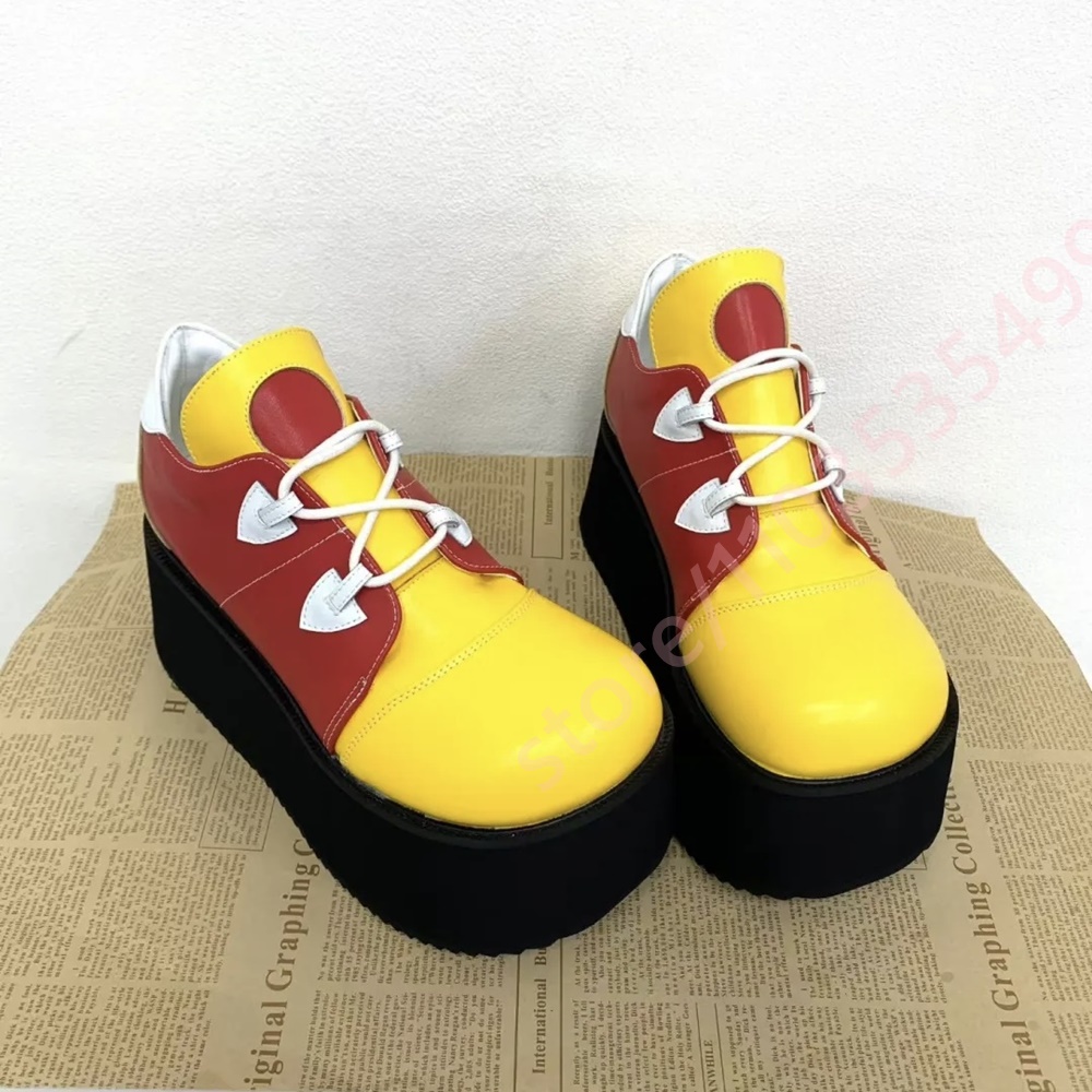 Women Color Block Platform Sne - Street Fashion Y2K ulasan dan harga